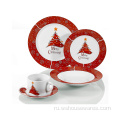 Европейский рождественский стиль наклейка с керамической посудой для керамики